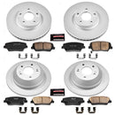 PowerStop Genuine Geomet Coated Rotor and Low-Dust Ceramic Brake Pad Kit