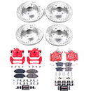 PowerStop Z23 Daily Driver Carbon-Fiber Ceramic Pads Drilled & Slotted Rotor & C
