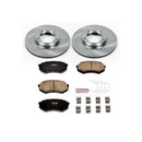 PowerStop OE Stock Replacement Low-Dust Ceramic Brake Pad and Rotor Kit
