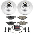 PowerStop Genuine Geomet Coated Rotor and Carbon-Fiber Ceramic Brake Pad Kit