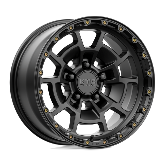 17X8.5 KMC KM718 SUMMIT Satin Black 5X127 ET0 wheel/rim