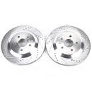 PowerStop Evolution Drilled Slotted Rotors Pair Rear For Ford Freestar