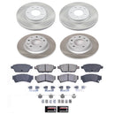 PowerStop Semi-Coated Rotor and Low-Dust Ceramic Brake Pad Kit