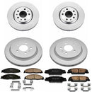 PowerStop Genuine Geomet Coated Rotor and Low-Dust Ceramic Brake Pad Kit