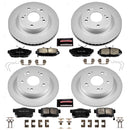 PowerStop Genuine Geomet Coated Rotor and Low-Dust Ceramic Brake Pad Kit
