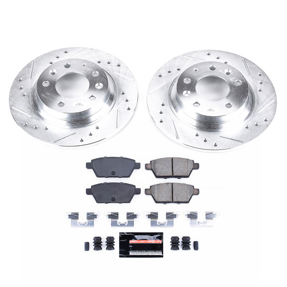 PowerStop Z23 Daily Driver Carbon-Fiber Ceramic Brake Pad and Drilled & Slotted