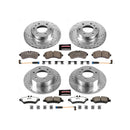 PowerStop Z36 Carbon-Fiber Ceramic Brake Pad with Drilled and Slotted Rotor Kit