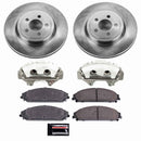 PowerStop OE Stock Replacement Low-Dust Ceramic Brake Pad, Rotor and Caliper Kit