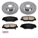 PowerStop Z36 Carbon-Fiber Ceramic Brake Pad with Drilled and Slotted Rotor Kit