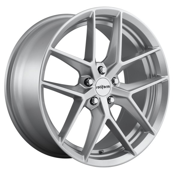 18X8.5 Rotiform FLG Gloss Silver 5x108 R133188533+45