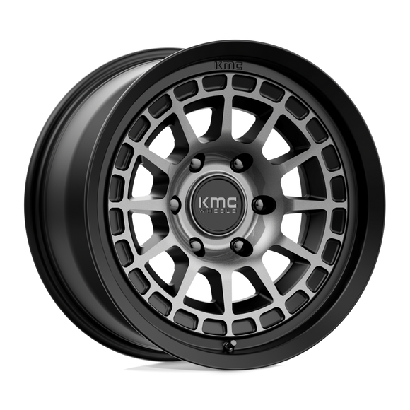 17X8.5 KMC KM719 CANYON Satin Black With Gray Tint 6X139.7 ET0 wheel/rim