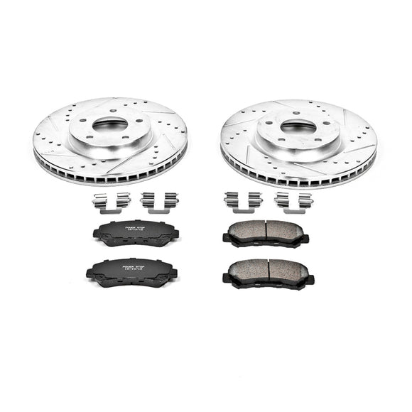PowerStop Z23 Daily Driver Carbon-Fiber Ceramic Brake Pad and Drilled & Slotted