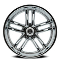 18x8 Resto Maverick Milled Window Chrome Plated 5x114.3 ET1 CB72.69 Wheel Rim