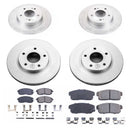 PowerStop Genuine Geomet Coated Rotor and Low-Dust Ceramic Brake Pad Kit