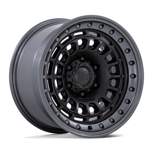 17x9 Black Rhino BR014 Sahara Matte Black W/ Gloss Black Lip 6x139.7 ET-12 Wheel