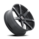 22x9.5 Vision 9042 Sultan Matte Black with Anthracite Spoke Ends 5x115 ET15 CB74