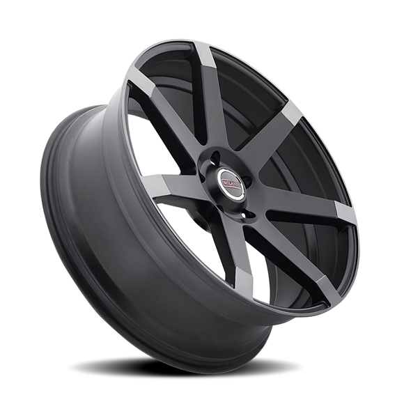 22x9.5 Vision 9042 Sultan Matte Black with Anthracite Spoke Ends 5x115 ET15 CB74