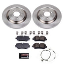 PowerStop OE Stock Replacement Low-Dust Ceramic Brake Pad and Rotor Kit