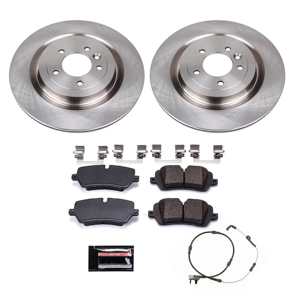 PowerStop OE Stock Replacement Low-Dust Ceramic Brake Pad and Rotor Kit