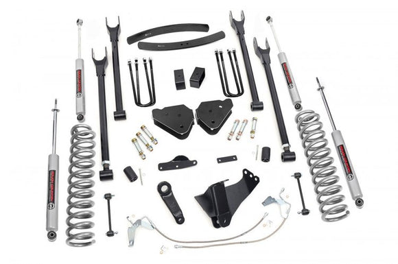 6 Inch Lift Kit Gas 4 Link Ford F-250 F-350 Super Duty 4WD (2008-2010)