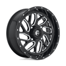 16X7 Fuel UTV D581 Triton Gloss Black Milled 4X137 ET13 wheel/rim