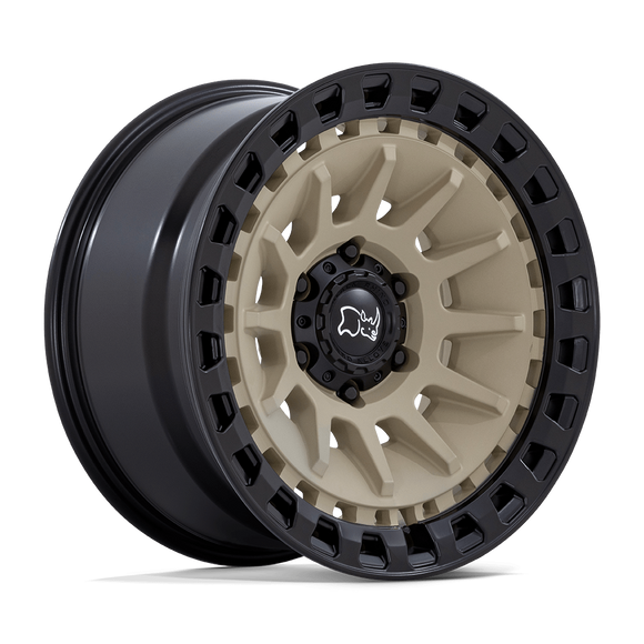 18X9 Black Rhino Barrage Desert Sand On Matte Black 6X135 ET0 Wheel Rim