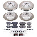 PowerStop Semi-Coated Rotor and Low-Dust Ceramic Brake Pad Kit
