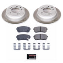 PowerStop Semi-Coated Rotor and Low-Dust Ceramic Brake Pad Kit