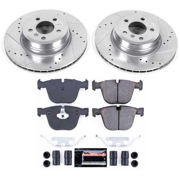 PowerStop Z23 Daily Driver Carbon-Fiber Ceramic Brake Pad and Drilled & Slotted