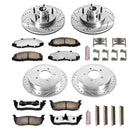 PowerStop Z36 Carbon-Fiber Ceramic Brake Pad with Drilled and Slotted Rotor Kit