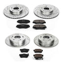 PowerStop Z23 Daily Driver Carbon-Fiber Ceramic Brake Pad and Drilled & Slotted
