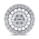 17x8 KMC KM552 IMS Gloss Silver Machined Face 6x139.7 ET32 CB106.1 Wheel