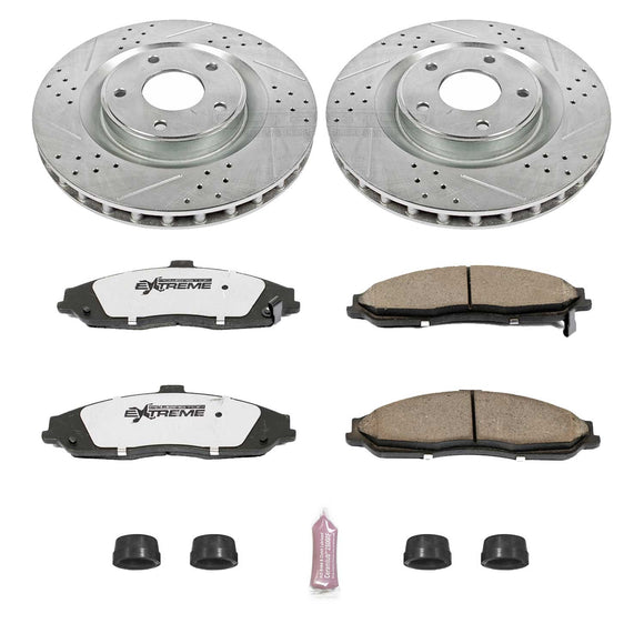 PowerStop Z26 Street Performance Ceramic Brake Pad and Drilled & Slotted Rotor K