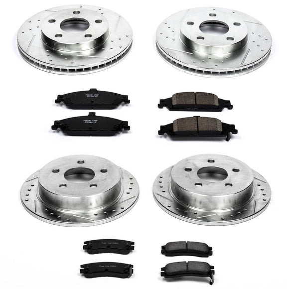 PowerStop Z23 Daily Driver Carbon-Fiber Ceramic Brake Pad and Drilled & Slotted