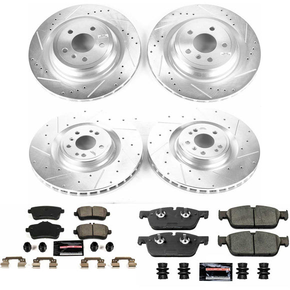 PowerStop Z23 Daily Driver Carbon-Fiber Ceramic Brake Pad and Drilled & Slotted
