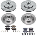 PowerStop OE Stock Replacement Low-Dust Ceramic Brake Pad and Rotor Kit