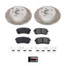 PowerStop Semi-Coated Rotor and Low-Dust Ceramic Brake Pad Kit