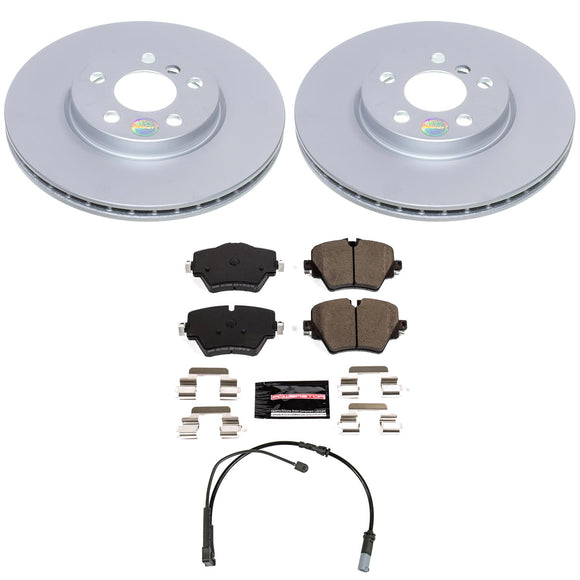 Genuine Geomet Coated Rotor and Carbon-Fiber Ceramic Brake Pad Kit