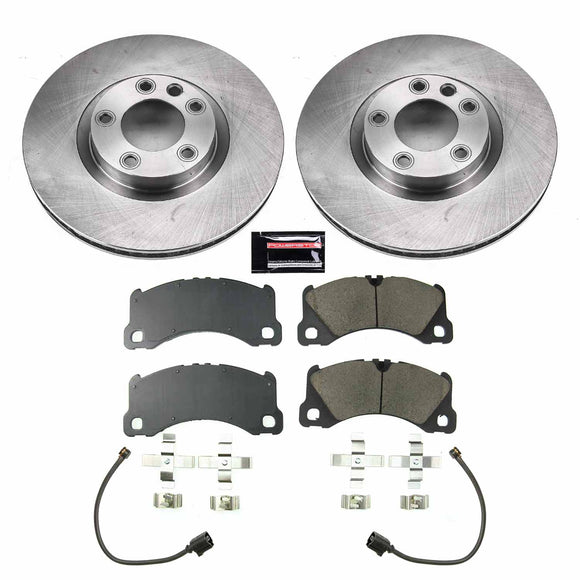PowerStop OE Stock Replacement Low-Dust Ceramic Brake Pad and Rotor Kit