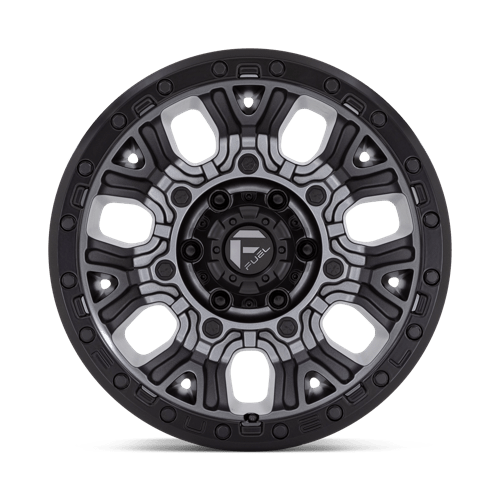 17x9 Fuel Off-Road D825 Traction Matte Gunmetal with Black Ring 5x127 ET1 Wheel