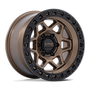 17x8.5 KMC KM553 Torx Matte Bronze With Gloss Black Lip 5x127 ET0 CB71.5 Wheel