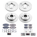 PowerStop Genuine Geomet Coated Rotor and Low-Dust Ceramic Brake Pad Kit