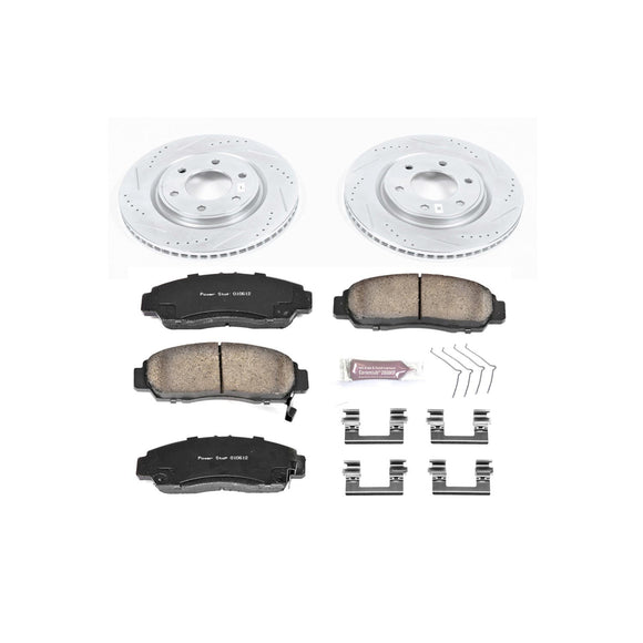 PowerStop Z23 Daily Driver Carbon-Fiber Ceramic Brake Pad and Drilled & Slotted