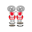 PowerStop Z26 Street Performance Ceramic Brake Pad, Drilled Slotted Rotor, and C