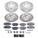 PowerStop Semi-Coated Rotor and Low-Dust Ceramic Brake Pad Kit