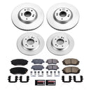 PowerStop Genuine Geomet Coated Rotor and Low-Dust Ceramic Brake Pad Kit