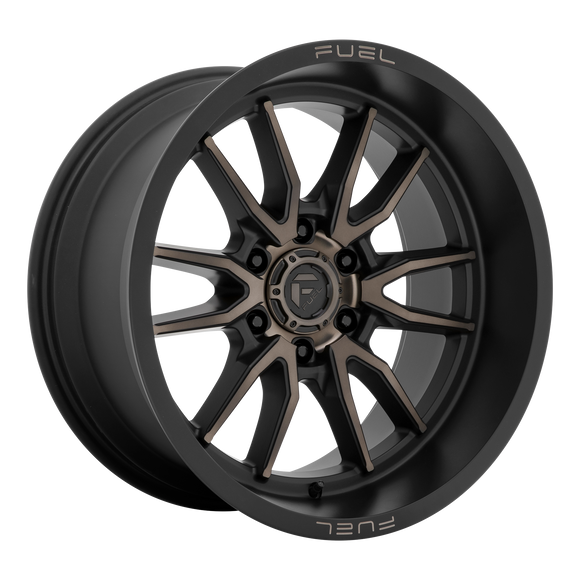 18x9 Fuel Off-Road D762 Clash Matte Black Double Dark Tint 6x139.7 ET-12 Wheel