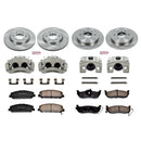 PowerStop OE Stock Replacement Low-Dust Ceramic Brake Pad, Rotor and Caliper Kit