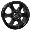 17X8 Enkei M6 Black Paint Wheel/Rim 6x139.7 6-139.7 482-780-8335BK