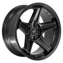 22x10 Defiant DF07 Satin Black 6x139.7 6x5.5 ET-12 Wheel Rim